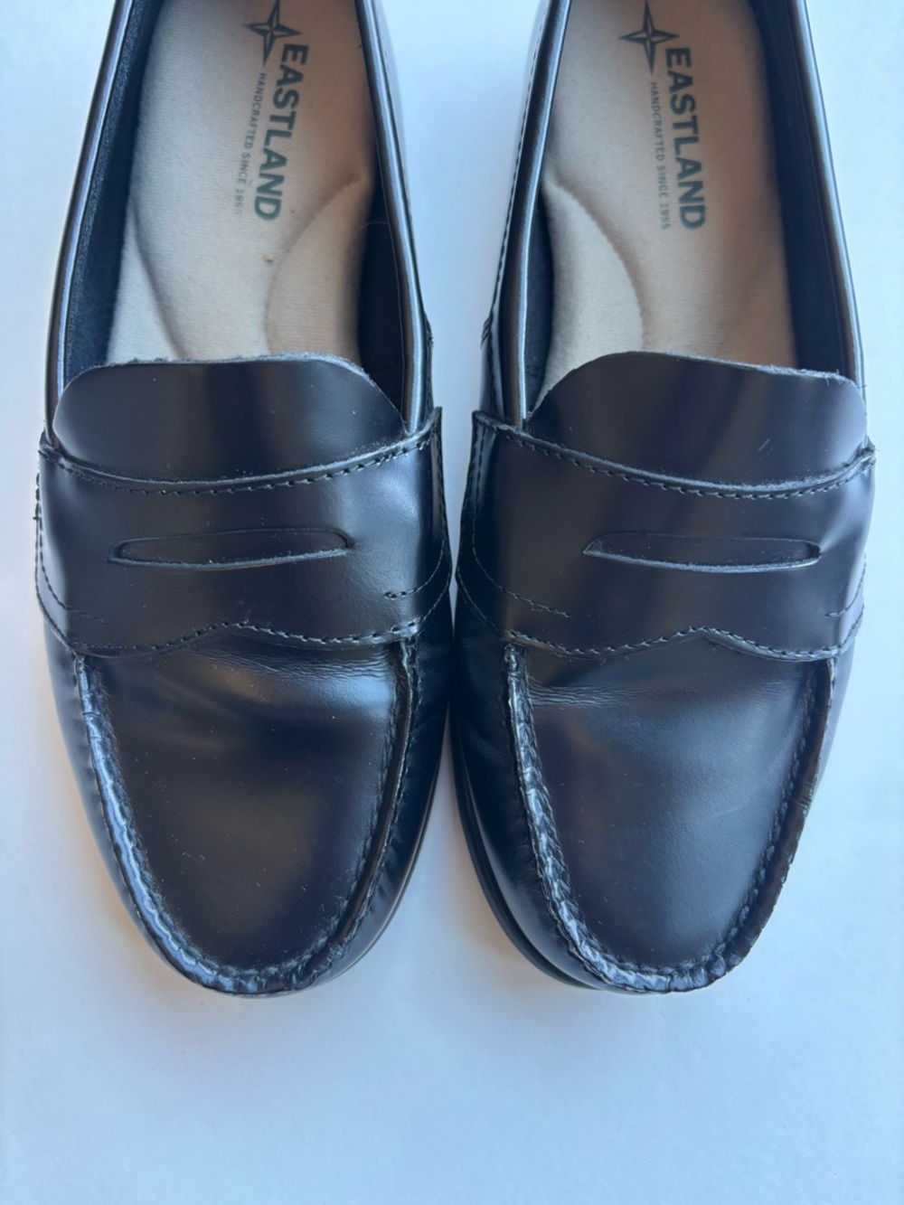 Women’s Eastland Classic Black Leather Loafers Size 7 - Picture 7 of 11